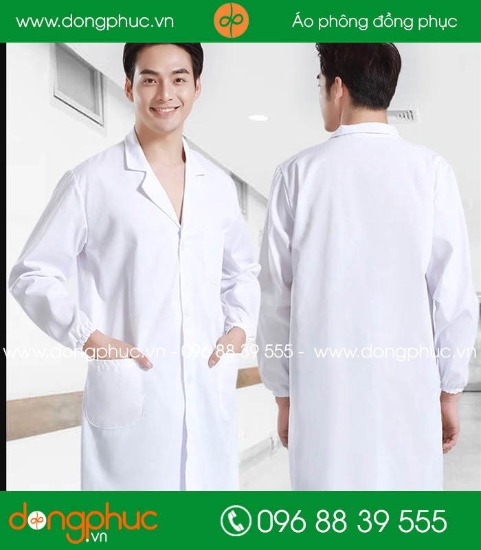 Áo blouse đồng phục y tá - Bác sĩ màu trắng